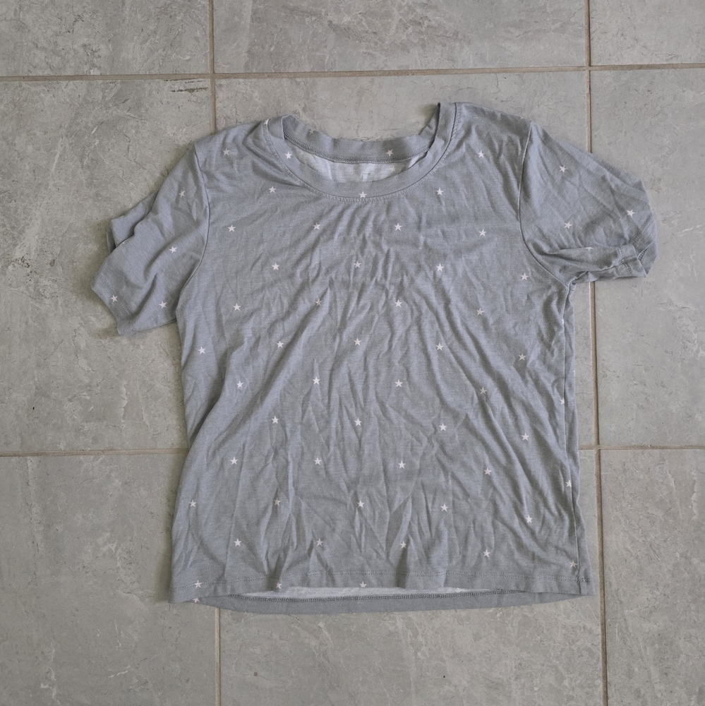 Felina Light Gray Star Print PJ Set